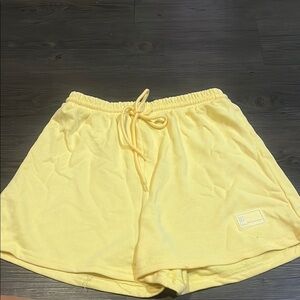 SHEIN Yellow Athletic Shorts for Women